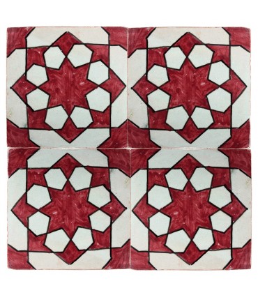 Al-Andalus - piastrelle artigianali di 10cm - parecchi disegni - - modello 36