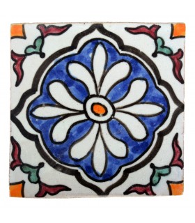 Al-Andalus - 10 cm - verschiedene Designs - handgefertigte Fliesen - Modell 36