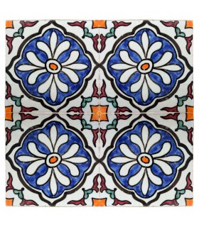 Azulejo Andalusí - 10 cm - Varios Diseños- Artesanal- Modelo 45