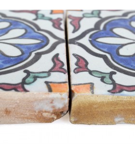 Al-Andalus - carreaux faits à la main 10 cm - plusieurs motifs - - modèle 36