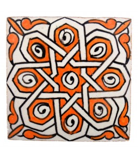 Al-Andalus - carreaux faits à la main 10 cm - plusieurs motifs - - modèle 36