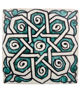Al-Andalus - 10 cm - several designs - handcrafted tile - model 36