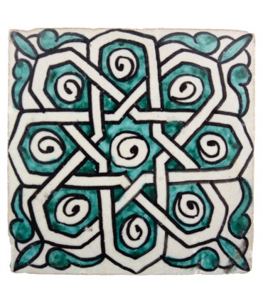 Al-Andalus - 10 cm - several designs - handcrafted tile - model 36