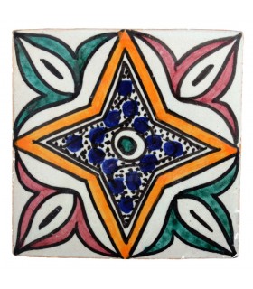 Azulejo Andalusí - 10 cm - Varios Diseños- Artesanal- Modelo 53