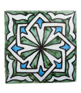 Al-Andalus - 10 cm - verschiedene Designs - handgefertigte Fliesen - Modell 36