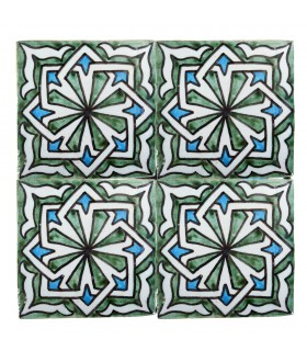 Azulejo Andalusí - 10 cm - Varios Diseños- Artesanal- Modelo 55