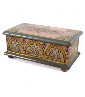 Caja Árabe - Hecho y Pintado a Mano - Colores Alegres - Calidad