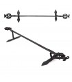 Porta asciugamani in ferro battuto - qualità Deluxe - 3 modelli - 84 cm
