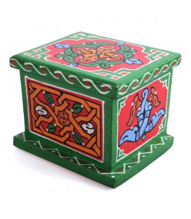 Cajita Árabe - Hecha y Pintada a Mano - Colores Alegres - Calidad