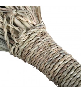 Escoba de Mano Artesanal Palmito - 46 cm - Ideal para Alfombras