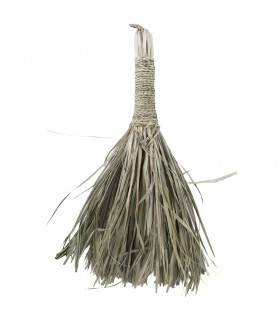 Escoba de Mano Artesanal Palmito - 46 cm - Ideal para Alfombras