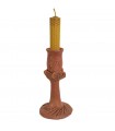 Candelabro de Barro - Artesanal - Realizado Artesanalmente - 15 cm