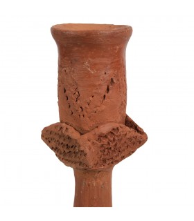 Candelabro de Barro - Artesanal - Realizado Artesanalmente - 15 cm