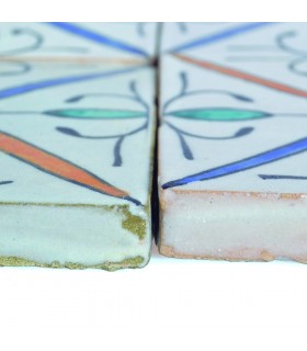 Al-Andalus - carreaux faits à la main 10 cm - plusieurs motifs - - modèle 36