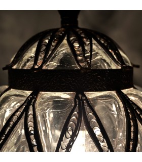 Lámpara Turca  - Cristal Fundido y Soplado - Diseño Estambul - 30 cm