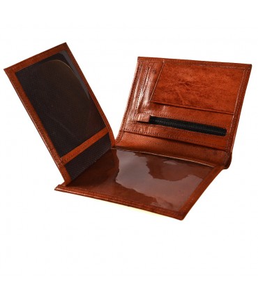 Wallet Leather Wallet - Model Zeina - Handcrafted