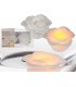 Bougie Led Flottante - Design Rose - Lumière Orange - 2 und