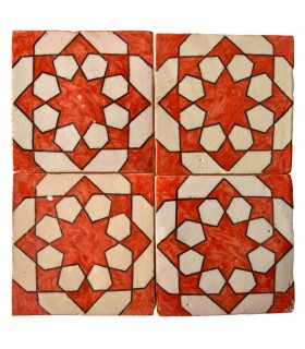 Azulejo Andalusí - 10 cm - Varios Diseños- Artesanal- Modelo 64