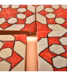 Azulejo Andalusí - 10 cm - Varios Diseños- Artesanal- Modelo 64