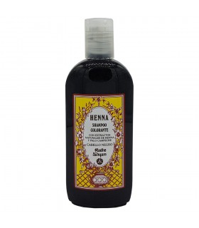 Champú De Henna - Colorante - Con Extractos Naturales De Henna Y Manzanilla - Cabello Negro - Radhe Shyam- 250 ml