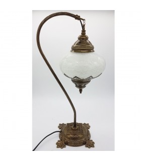 Lampe de chevet - Verre craquelé - Modèle KASAB