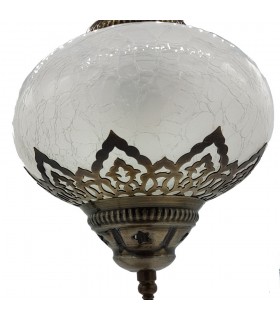Nachttischlampe - Crackled Glass - Modell KASAB