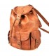 Handgefertigter Lederrucksack - 4 Fächer - Modell Beldi