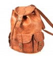 Mochila Cuero Artesanal - 4 Compartimentos - Modelo Beldi