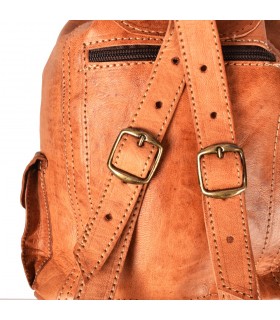 Handgefertigter Lederrucksack - 4 Fächer - Modell Beldi