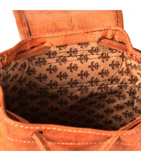 Mochila Cuero Artesanal - 4 Compartimentos - Modelo Beldi