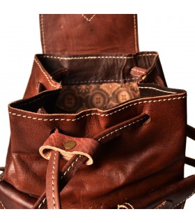 Handgemachter Lederrucksack - 4 Taschen - Hasam Modell