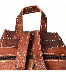 Handgemachter Lederrucksack - 4 Taschen - Hasam Modell