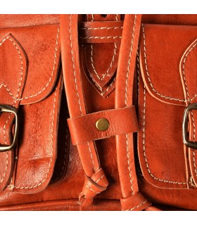 Handgemachter Lederrucksack - 4 Taschen - Hasam Modell