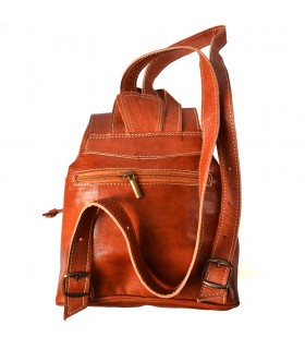 Handgemachter Lederrucksack - 4 Taschen - Hasam Modell