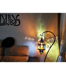 Gancho de Pie Para Lámparas - Hierro Forjado - Diseño Arabe