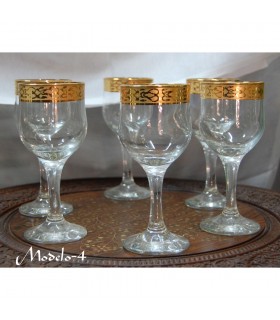 Set 6 Cups - Golden Edge - 4 Models