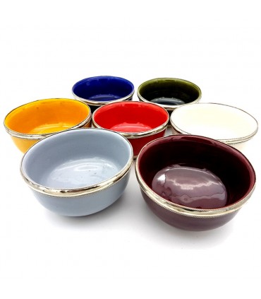 Schale Keramik - dekorierten Alpaka - verschiedene Farben - Modell 1