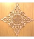 Malha Árabe Openwork - Madeira Cortada a Laser - Modelo 6 - 25 x 25 cm