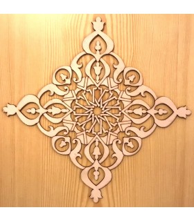Celosia Arabe Calada - Madera Corte por Laser - Modelo 6 - 25 x 25 cm