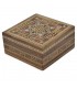 Syrische eingelegte quadratische Schachtel - Holz und Perlmutt - 8 cm - Palmira-Modell