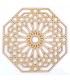 Celosia Arabe Calada - Madera Corte por Laser - Modelo 8 - 20 x 20 cm