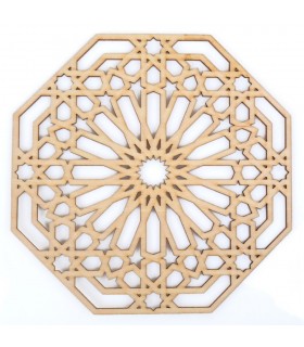 Celosia Arabe Calada - Madera Corte por Laser - Modelo 8 - 20 x 20 cm