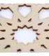 Malha Árabe Openwork - Suporte de Vidro - Madeira Cortada a Laser - Modelo 11 - 20 cm