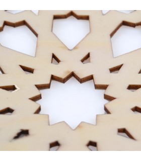 Celosia Arabe Calada - Posa Glasses - Wood Laser Cut - Model 11 - 20 cm