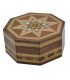 Caja Octogonal Taracea Siria - Diseño Mosáico - Modelo Al Raqa - 9 cm