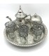 Juego de Té Arabe - Tetera - Bandeja - 3 Vasos - Azucarero