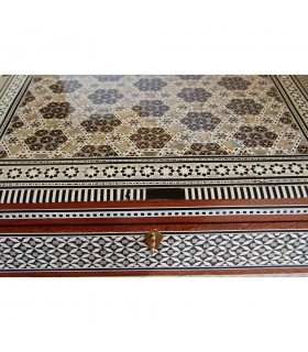 Joyero Taracea Grande Terciopelo - Bandeja - Egipto - Novedad