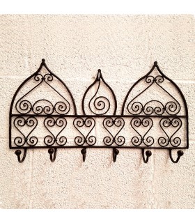 Forge hanger or hanger - 6 arms - Moroccan Arab - Model RAFUF