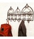 Schmiede Garderobe oder Kleiderbügel - 6 Arme - Marokkanischer Araber - Modell RAFUF