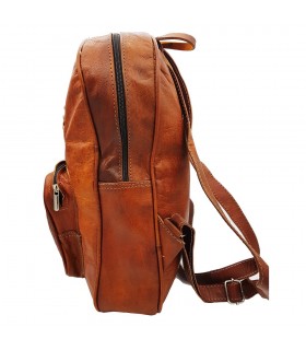 Lederrucksack - 3 Taschen - 100% Leder - Modell SOL